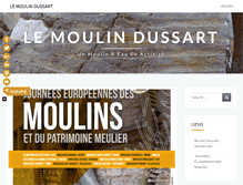 Tablet Screenshot of moulin-dussart.be